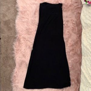 Black maxi skirt
